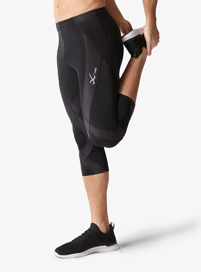 CW-X Endurance Generator Joint & Muscle Support 3/4 Compression Tight: Men's Black High Quality