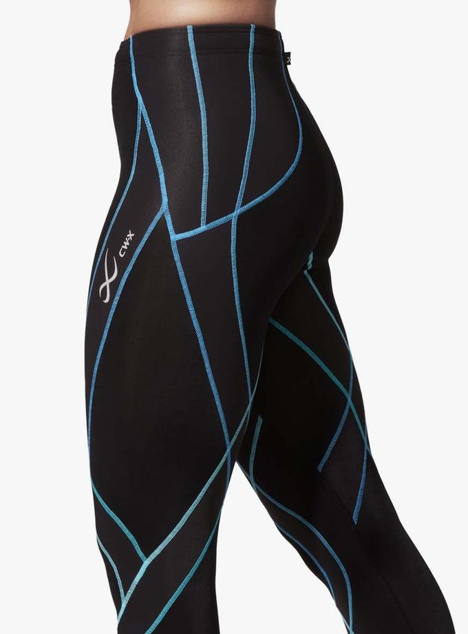 CW-X Endurance Generator Joint & Muscle Support 3/4 Compression Tight: Women's Black/Cyan Best Seller