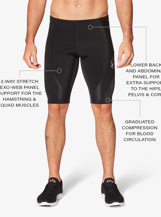 CW-X Endurance Generator Joint & Muscle Support Compression Short: Men's Black Best Seller