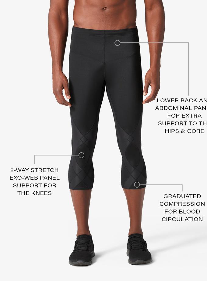 CW-X Stabilyx Joint Support 3/4 Compression Tight: Men's Black Best Seller