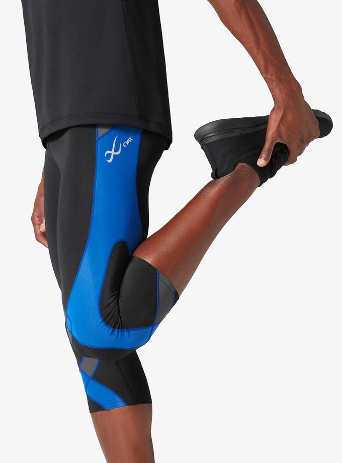 CW-X Stabilyx Joint Support 3/4 Compression Tight: Men's Black/Grey/Blue On Sale