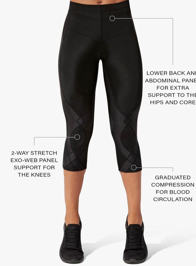 CW-X Stabilyx Joint Support 3/4 Compression Tight: Women's Black Best Seller