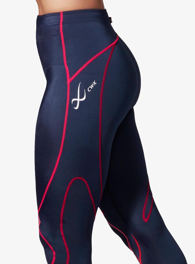 CW-X Stabilyx Joint Support 3/4 Compression Tight: Women's True Navy/Hot Coral Best Price