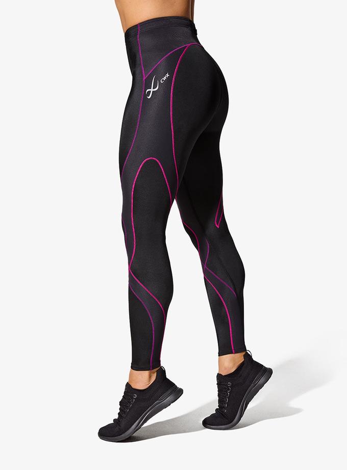 CW-X Stabilyx Joint Support Compression Tight: Women's Black/Beetroot High Quality