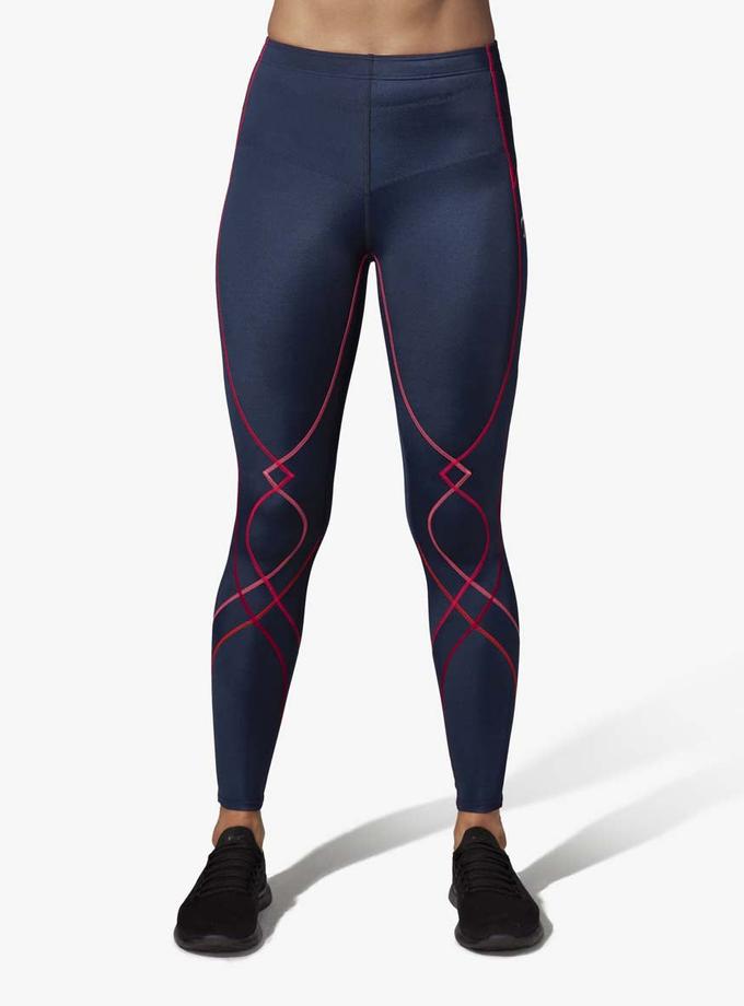 CW-X Stabilyx Joint Support Compression Tight: Women's True Navy/Hot Coral Best Seller