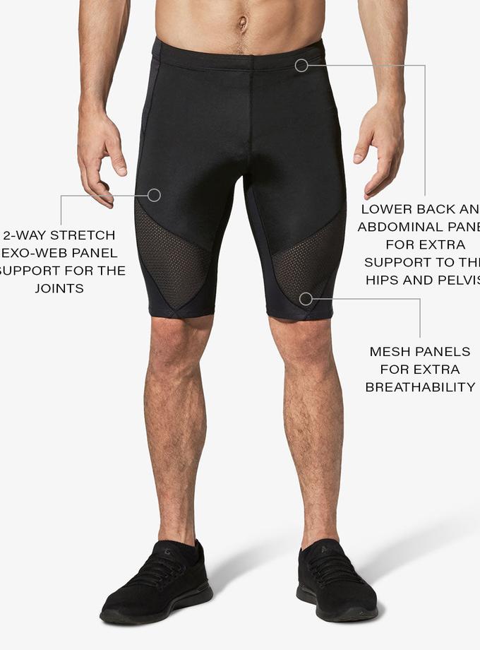 CW-X Stabilyx Ventilator Joint Support Compression Short: Men's Black Same Day Delivery